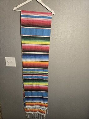 Mexican Sarape Table Runner 100 Inches Long